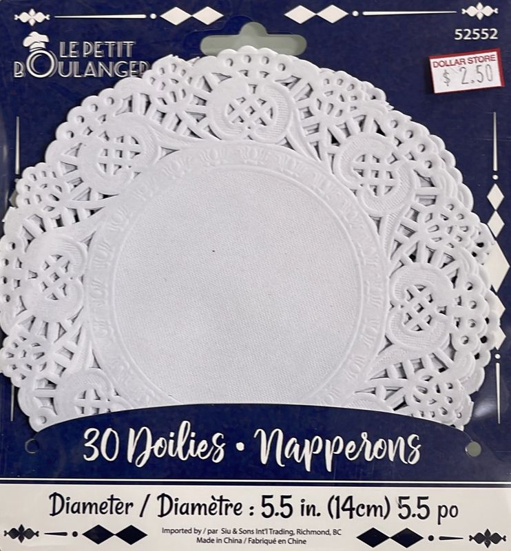 5.5 in doilies