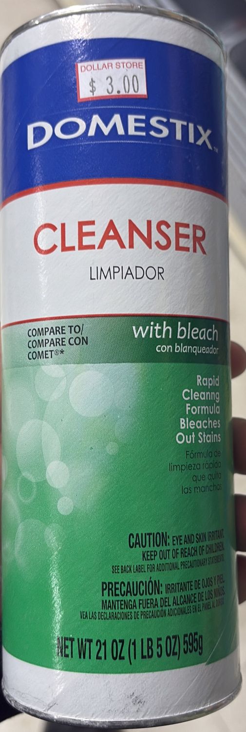 Cleanser with bleach