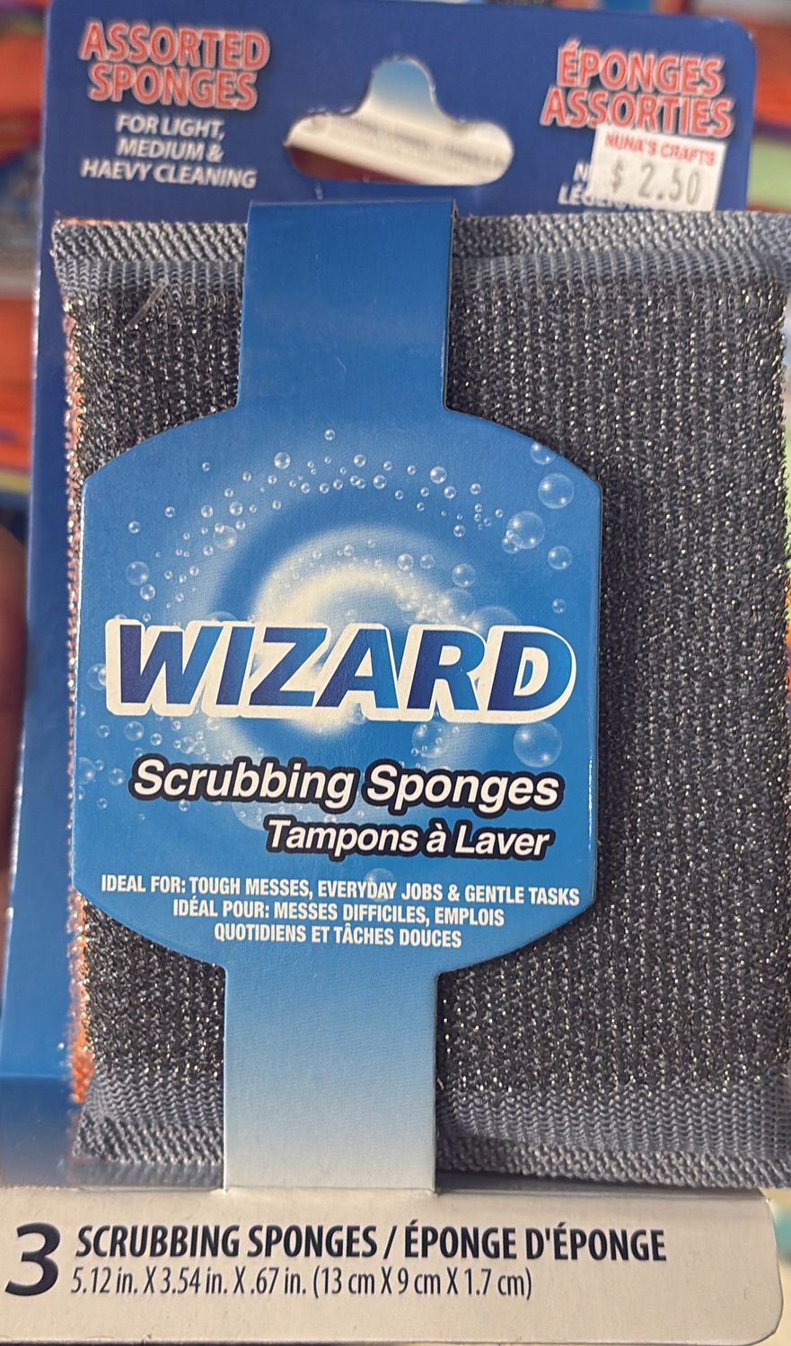 Dorfin: 3pk Asst. Styles Scrubbing Sponges 