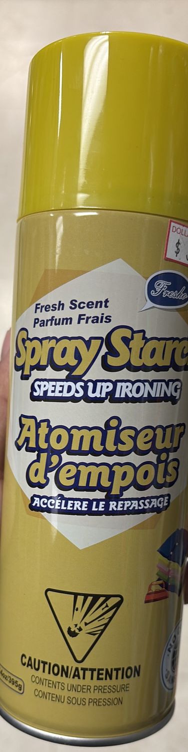 Spray starch iron