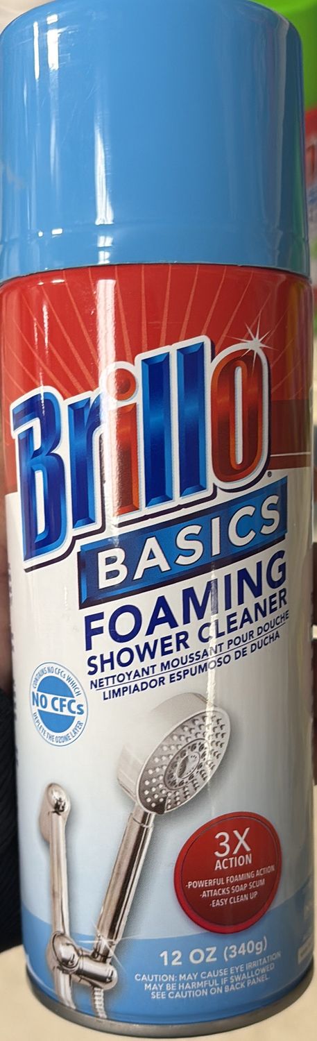Brillo shower cleaning