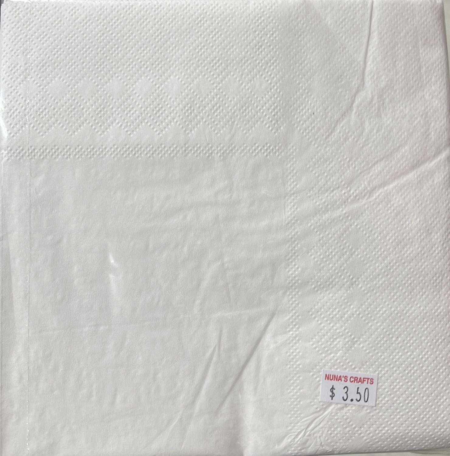 40pk White Dinner Napkins