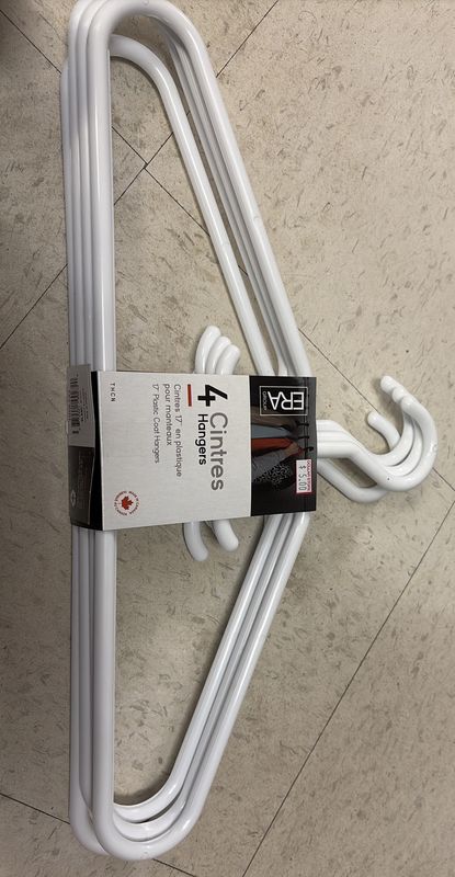 4 hangers