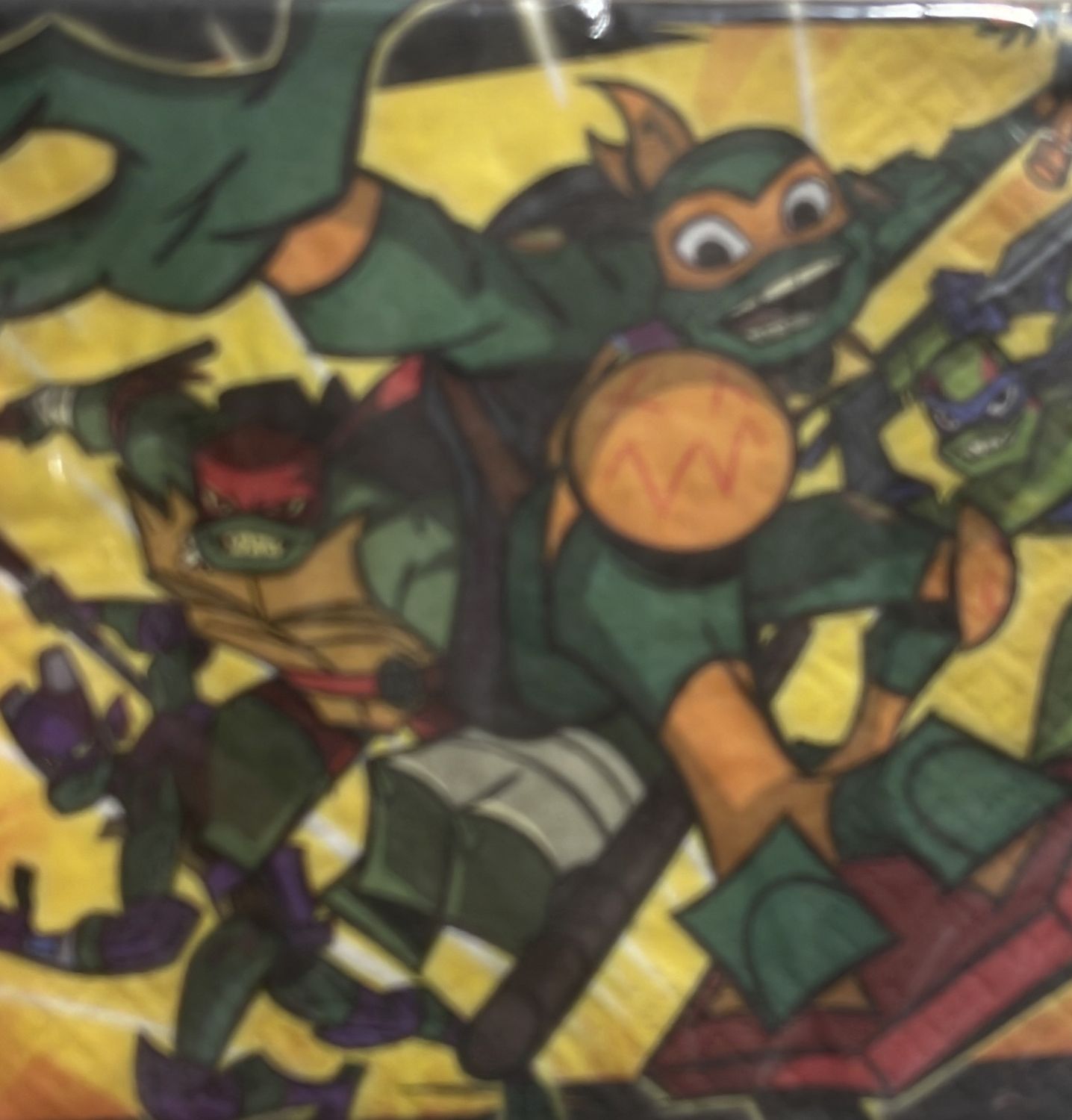 Small ninja turtle napkins