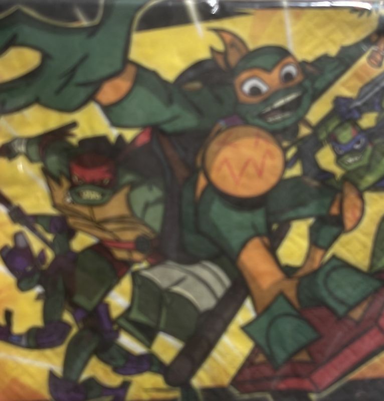 Small ninja turtle napkins