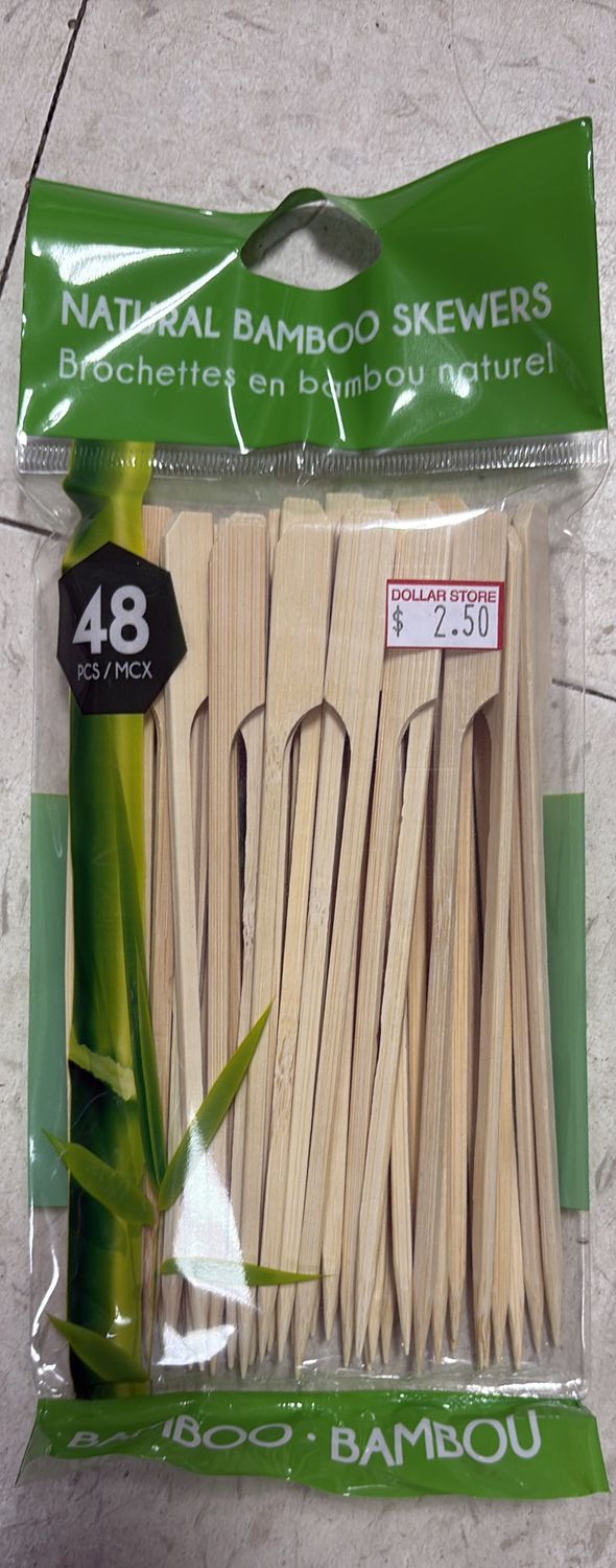 48 bamboo skewers