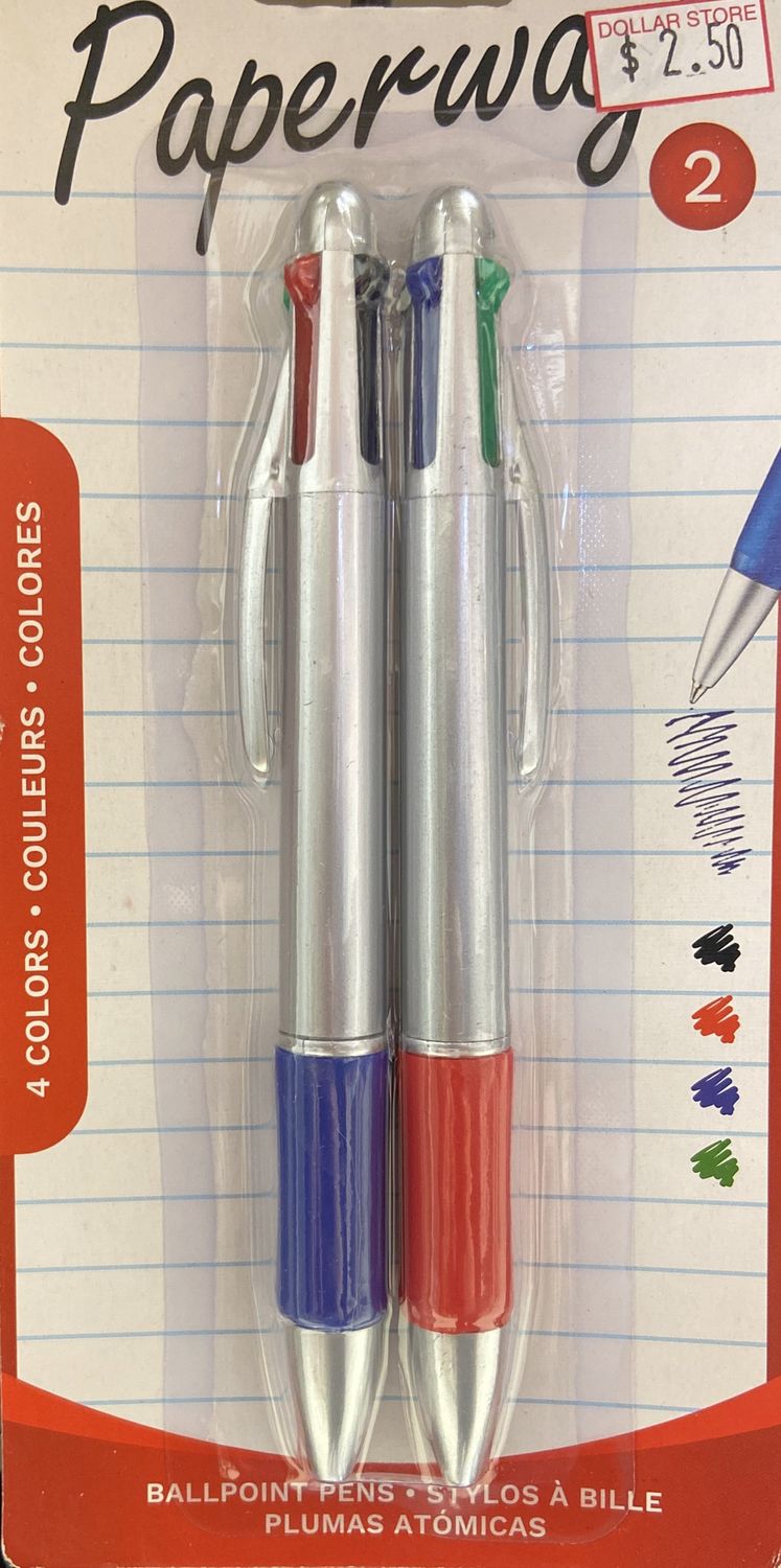 Symak: 2pk x 4 Colors Ballpoint Pens