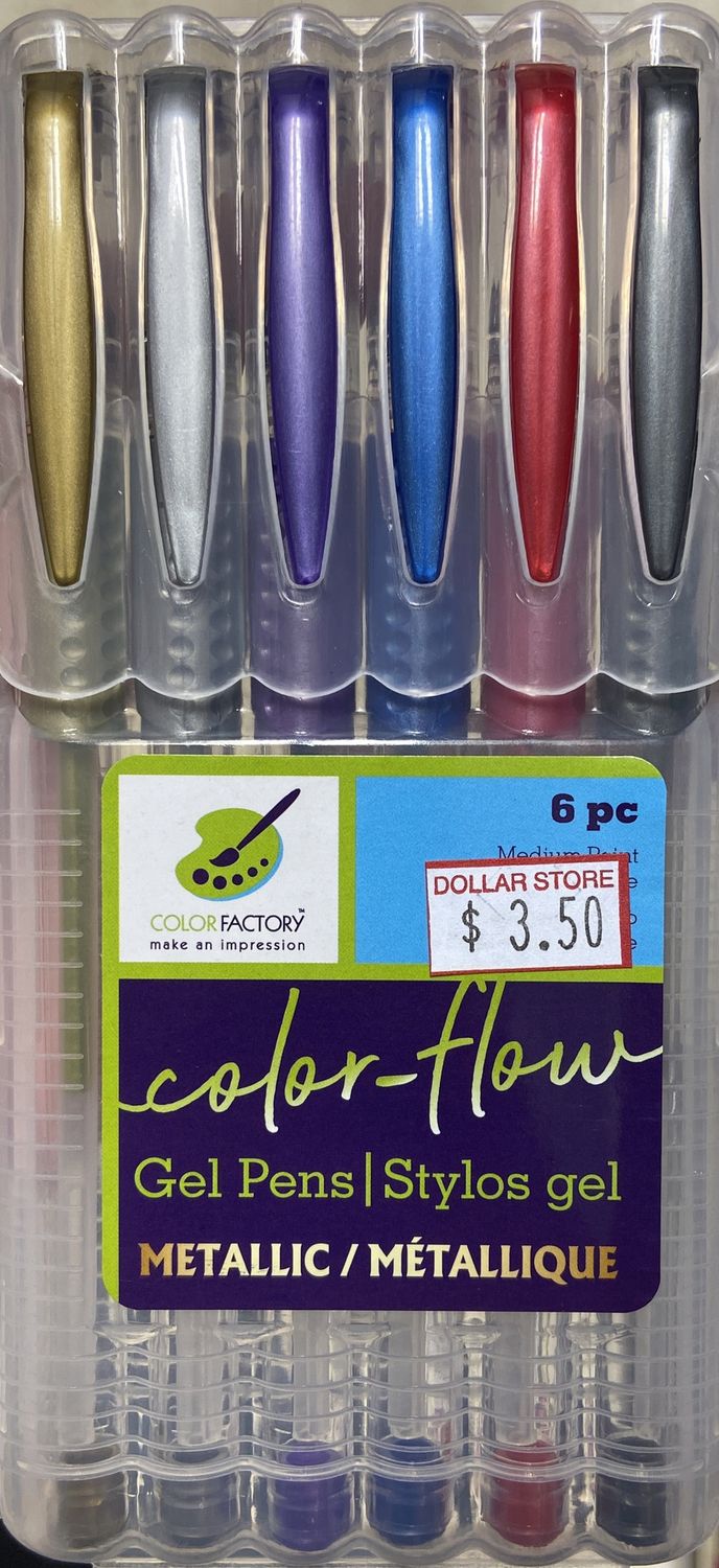 MultiCraft: 6pk Metallic Gel Pens