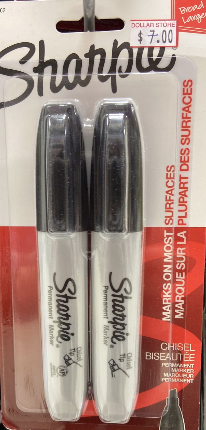 Chisel Tip Sharpie Permanent Markers.....