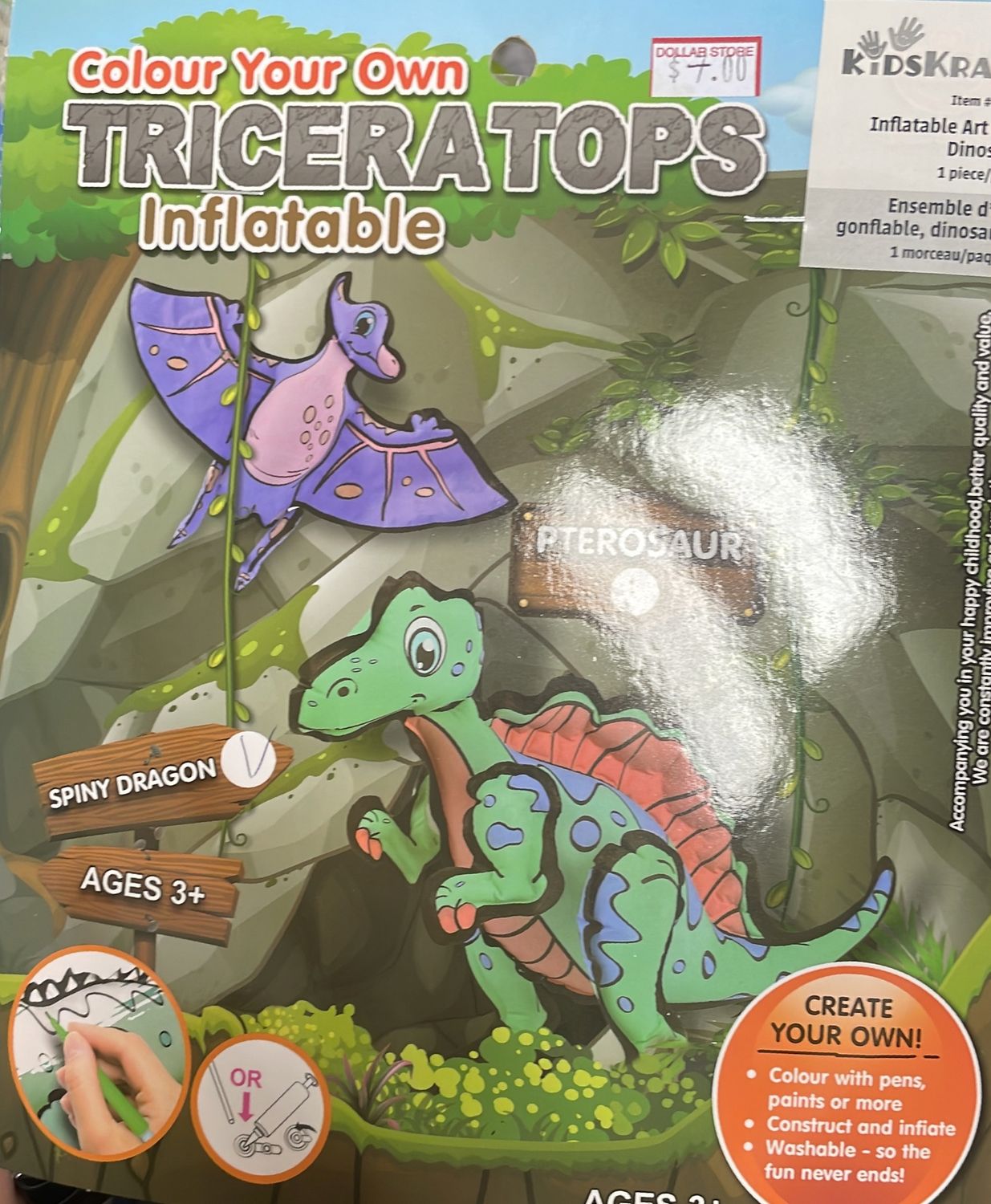 Colour your Own Triceratops
