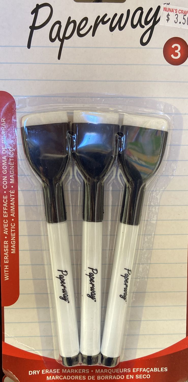 Black Dry Erase Markers