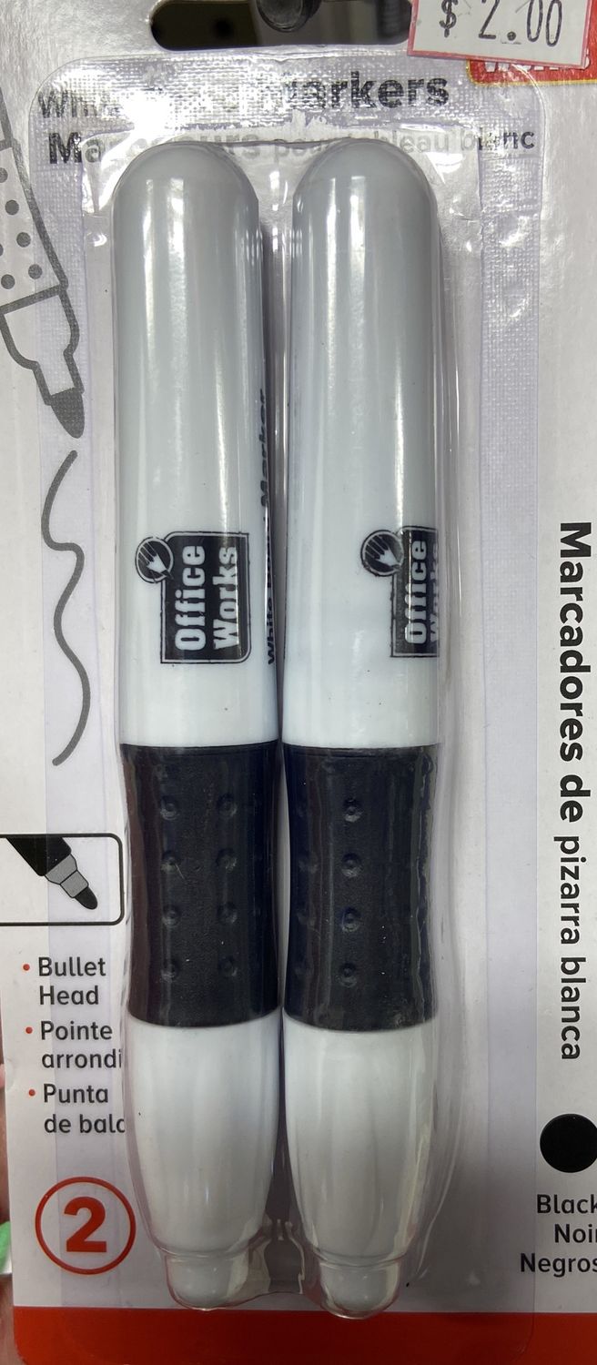 2 Pack Whiteboard Markers