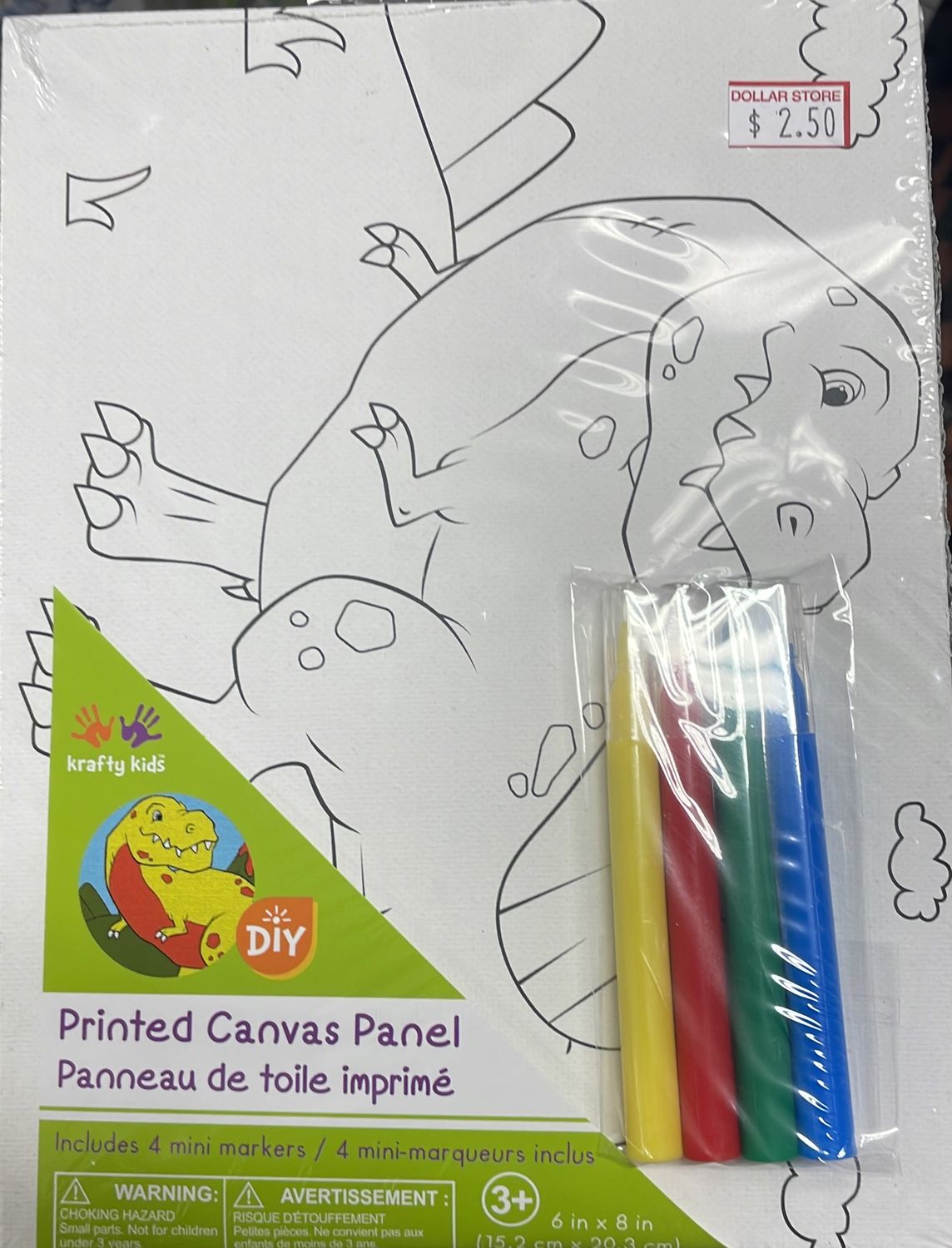 Painted Canvas panel