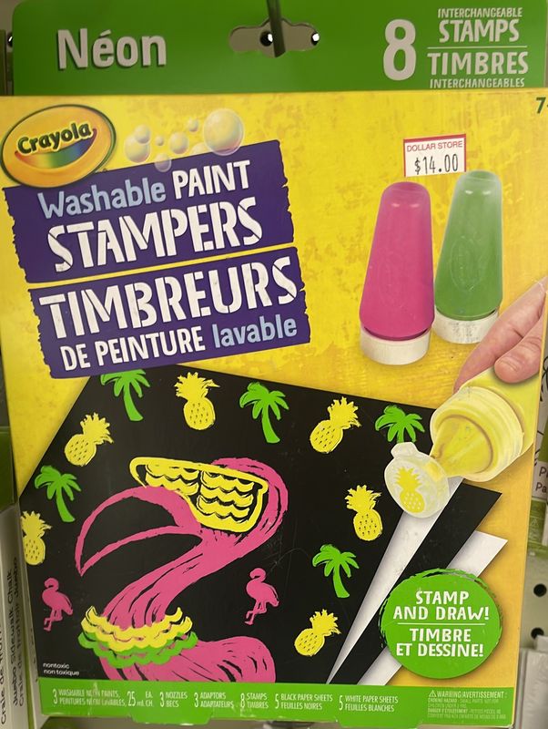 Neon Washable Paint Stampers