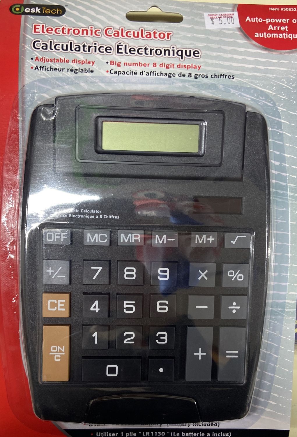 Black Electronic Calculator