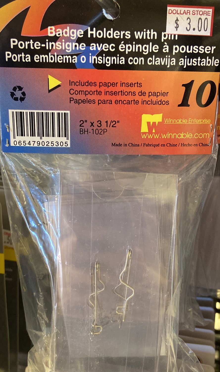 Badge Holders with Pin