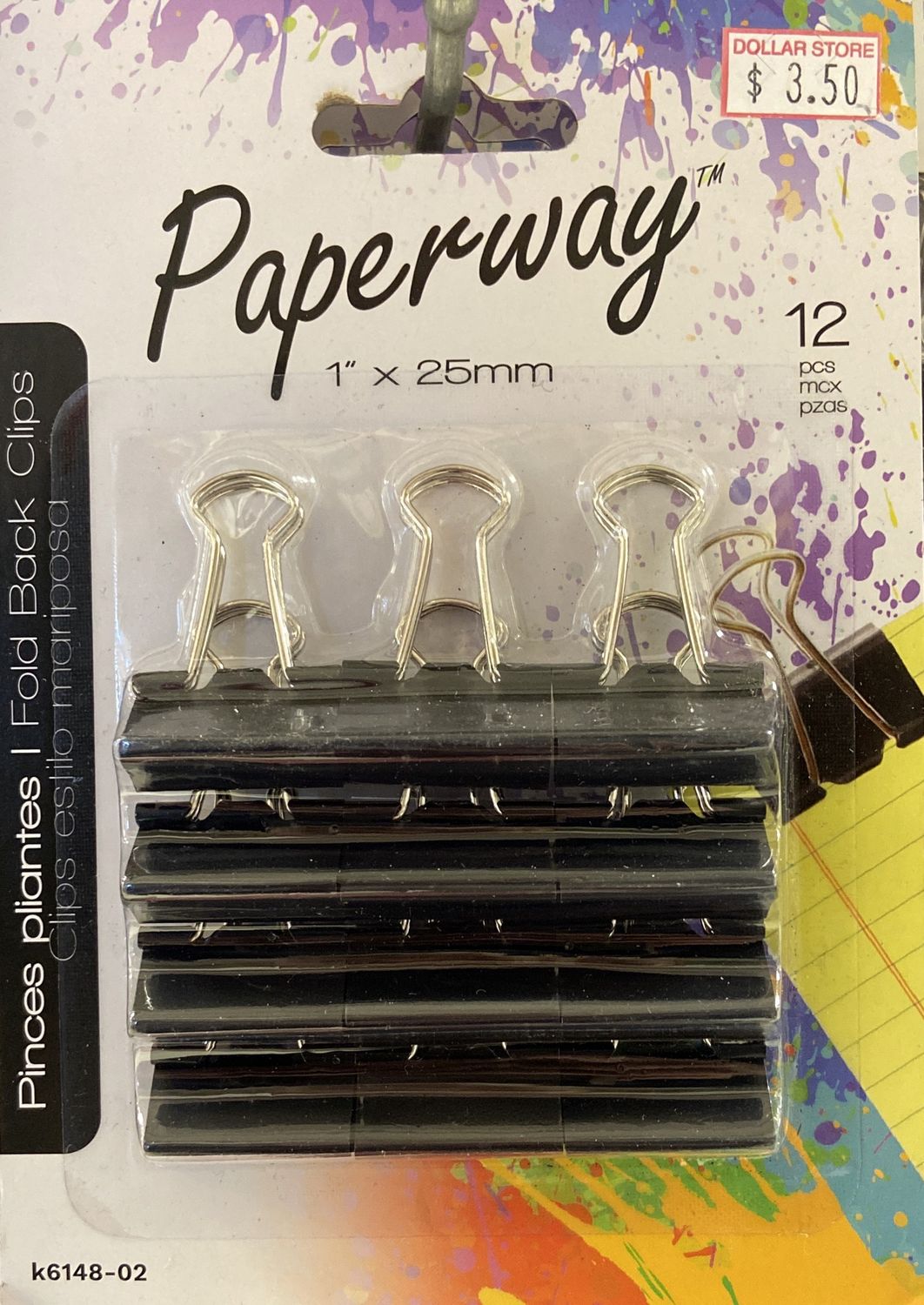 12 Fold Back Clips