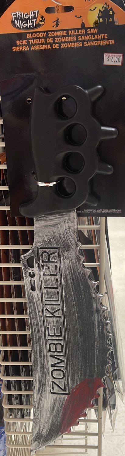 Bloddy zombie killer saw