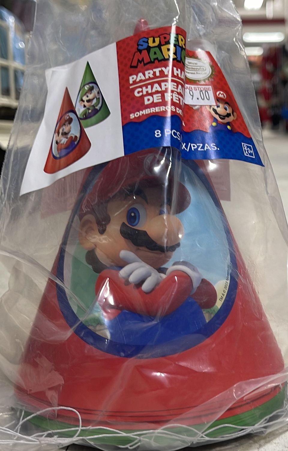 Super mario party hats