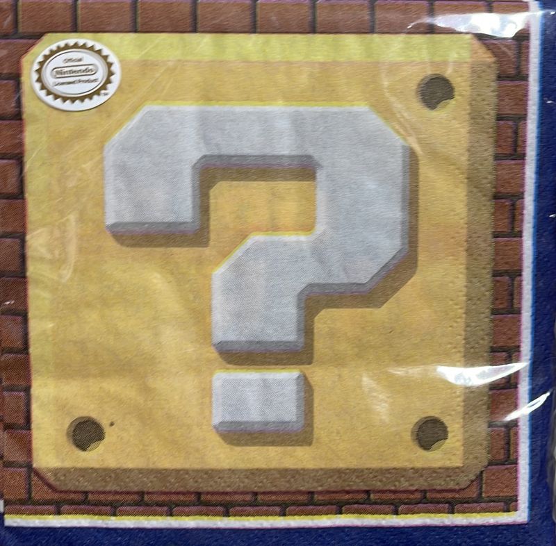 Small super mario napkins