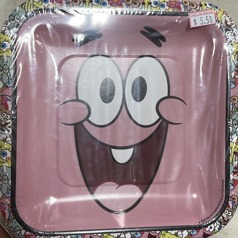 Small spongebob plates