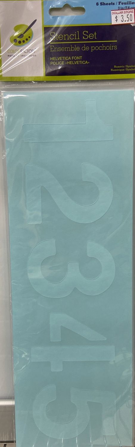 Number Stencil Set
