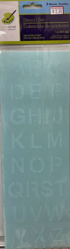 1&quot; Assorted Stencil Set