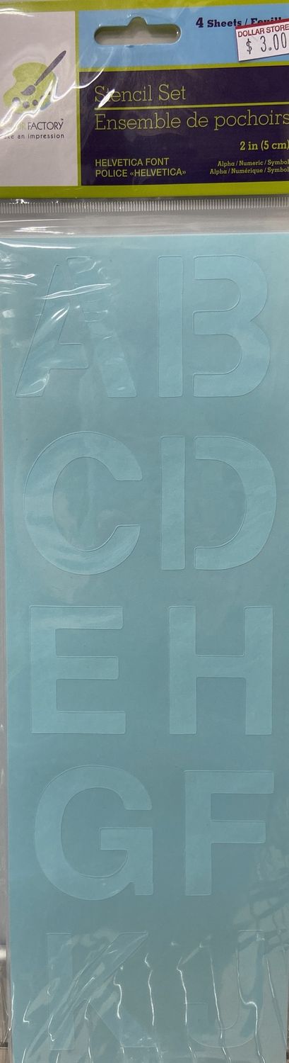 2&quot; Letter Stencil Set