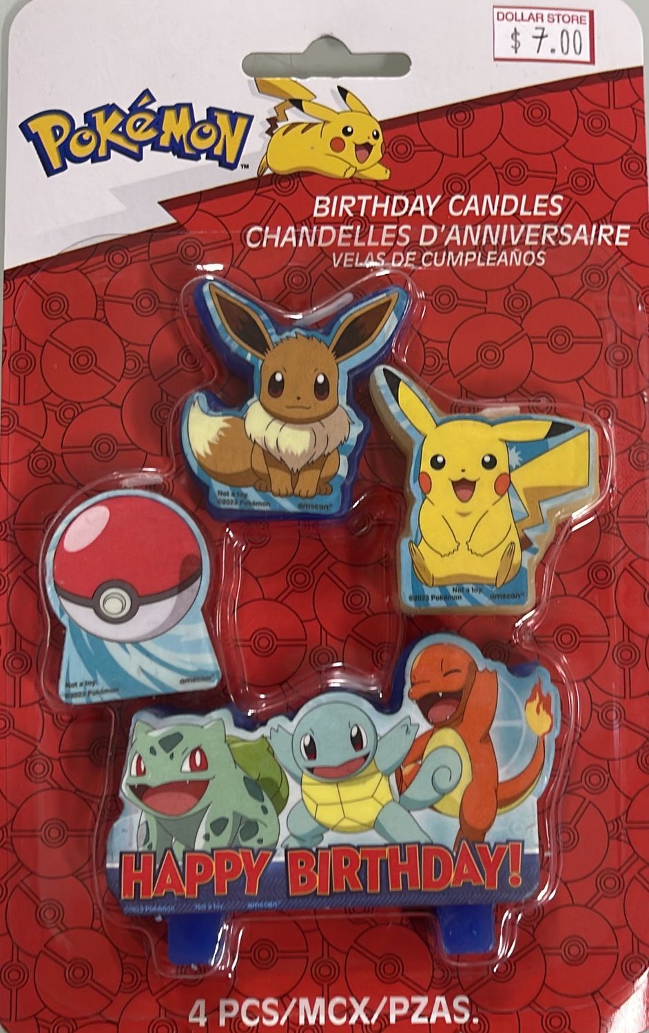 Pokemon birthday candles