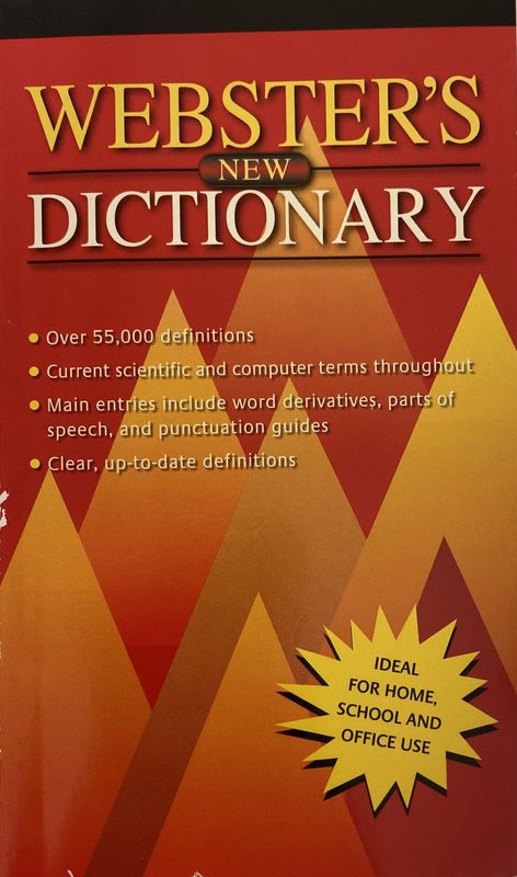Webster’s New Dictionary