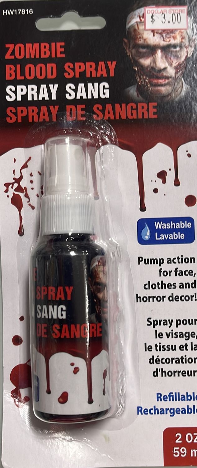 Zombie blood spray