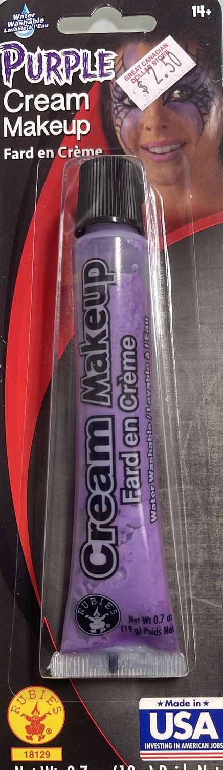 Purple cream makeup
