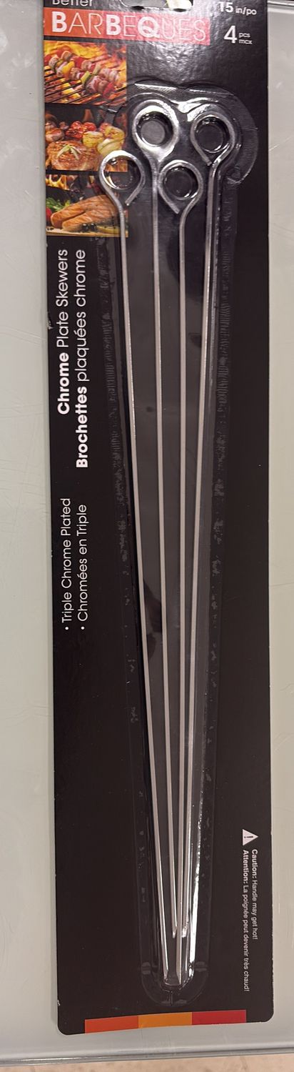 Chrome plate skewers