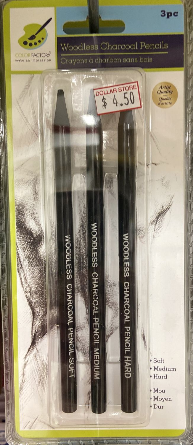 MultiCraft: 3pk Woodless Charcoal Pencils