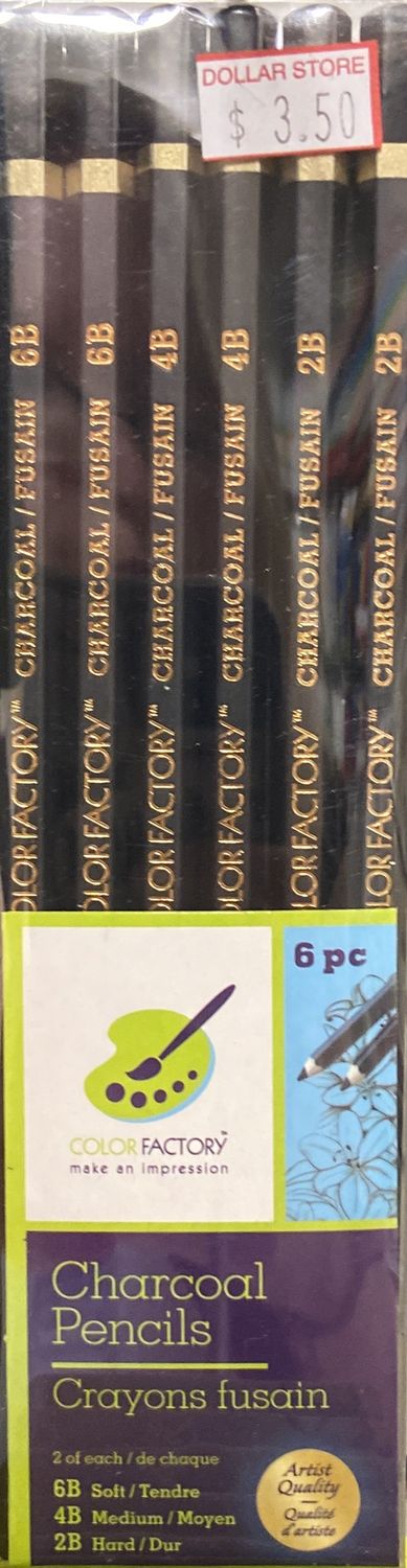 MultiCraft: 6pk Assorted Charcoal Pencils