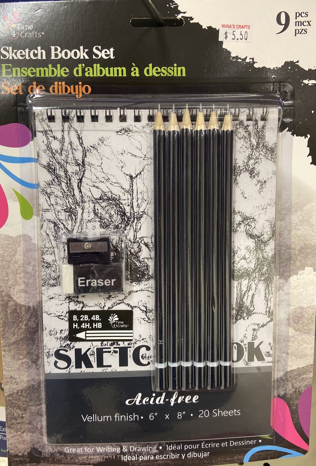 Canasia: 9pc Sketch Book Set