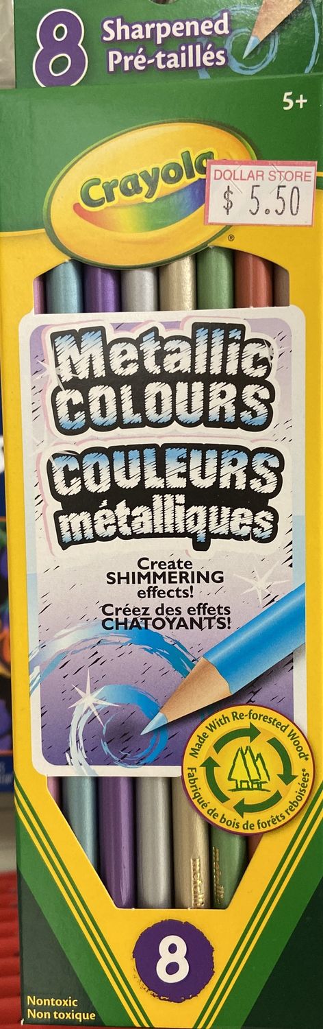 Crayola: 8pk Metallic Colored Pencils