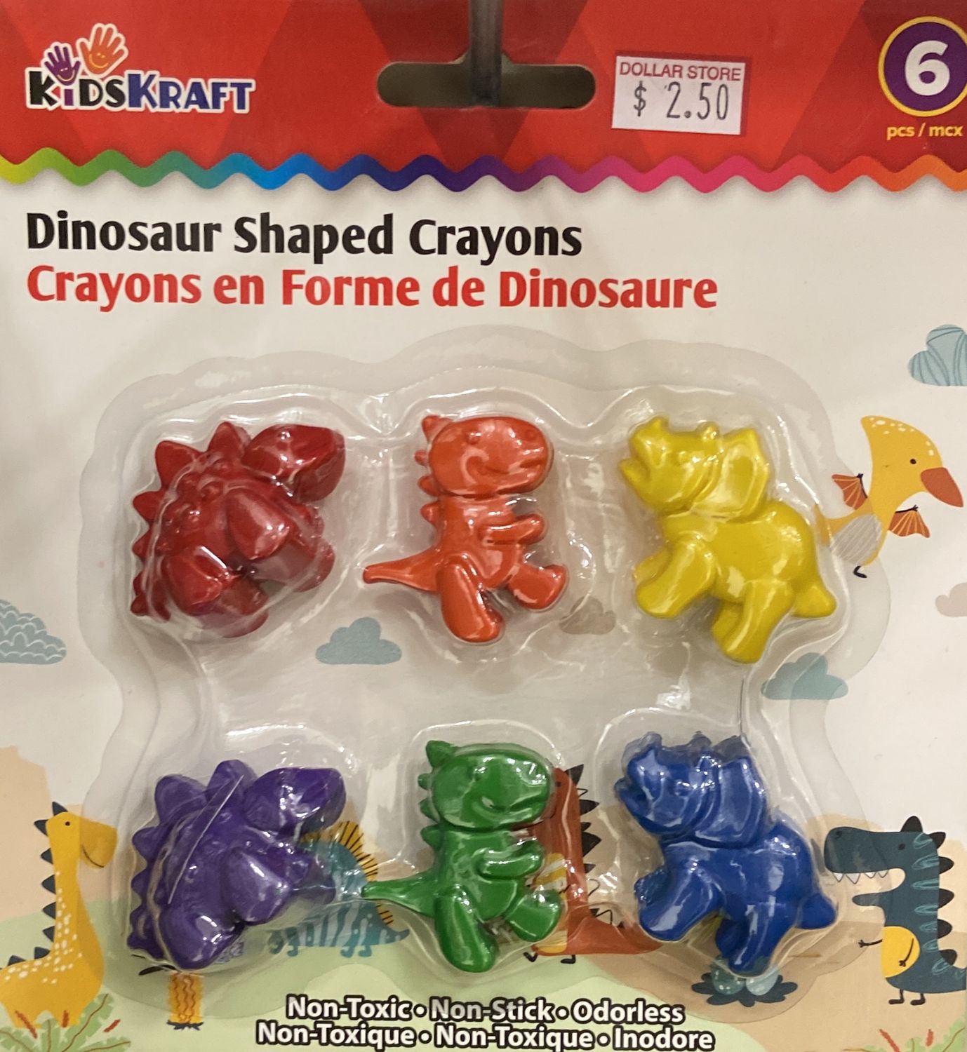Dinosaur Shaped Crayons