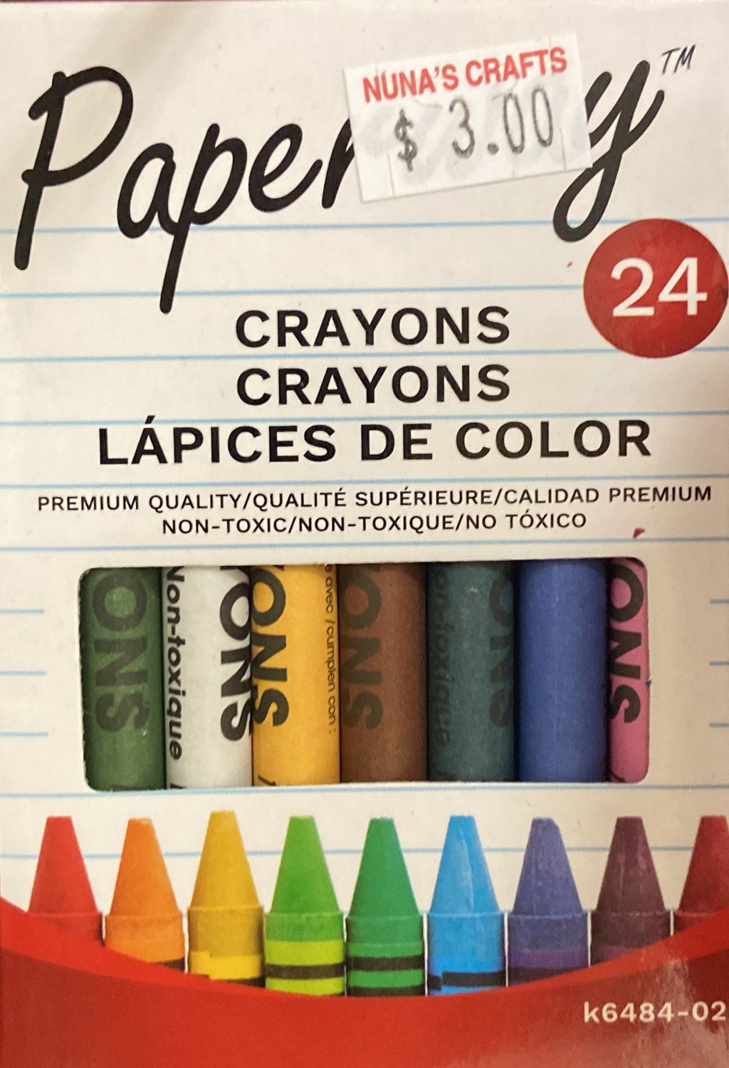 24pk Assorted Crayons