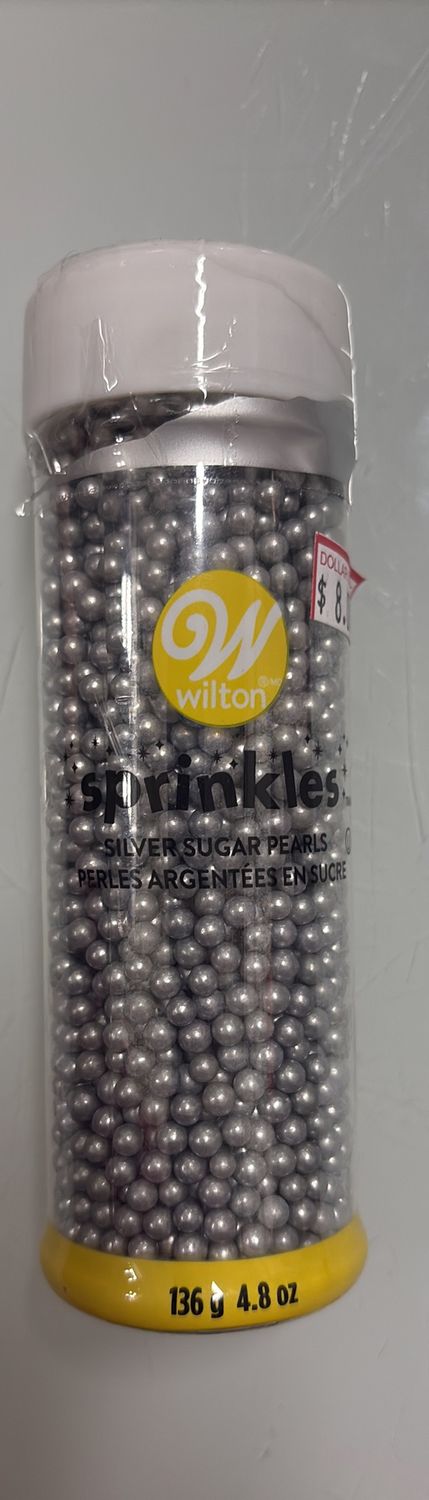 Sprinkles silver sugar pearls