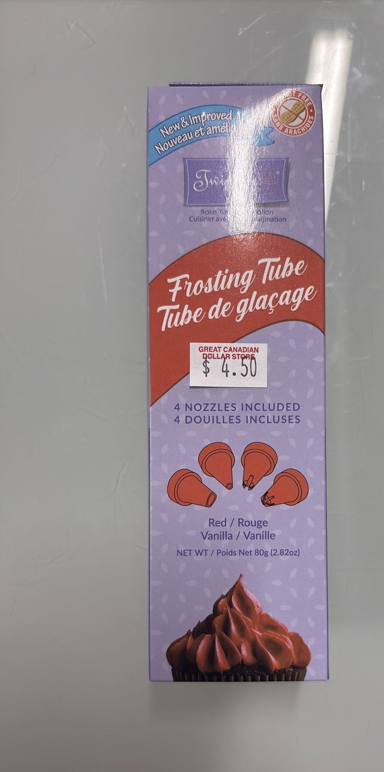Frosting tube red