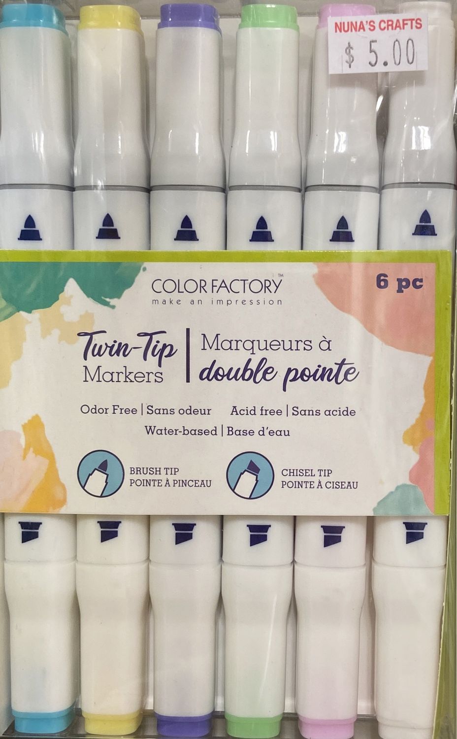 MultiCraft: Pastels - 6pk Twin-Tip Markers