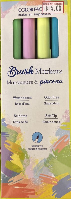 MultiCraft: Pastel 4pk Brush Markers