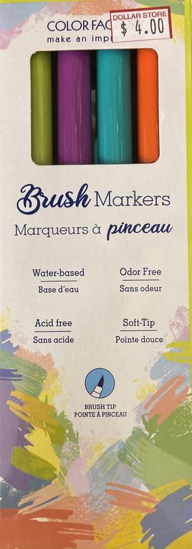 MultiCraft: Retro 4pk Brush Markers