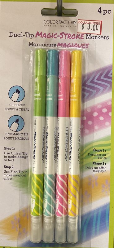 MultiCraft: Pastels Long Tip Magic-Stroke Markers