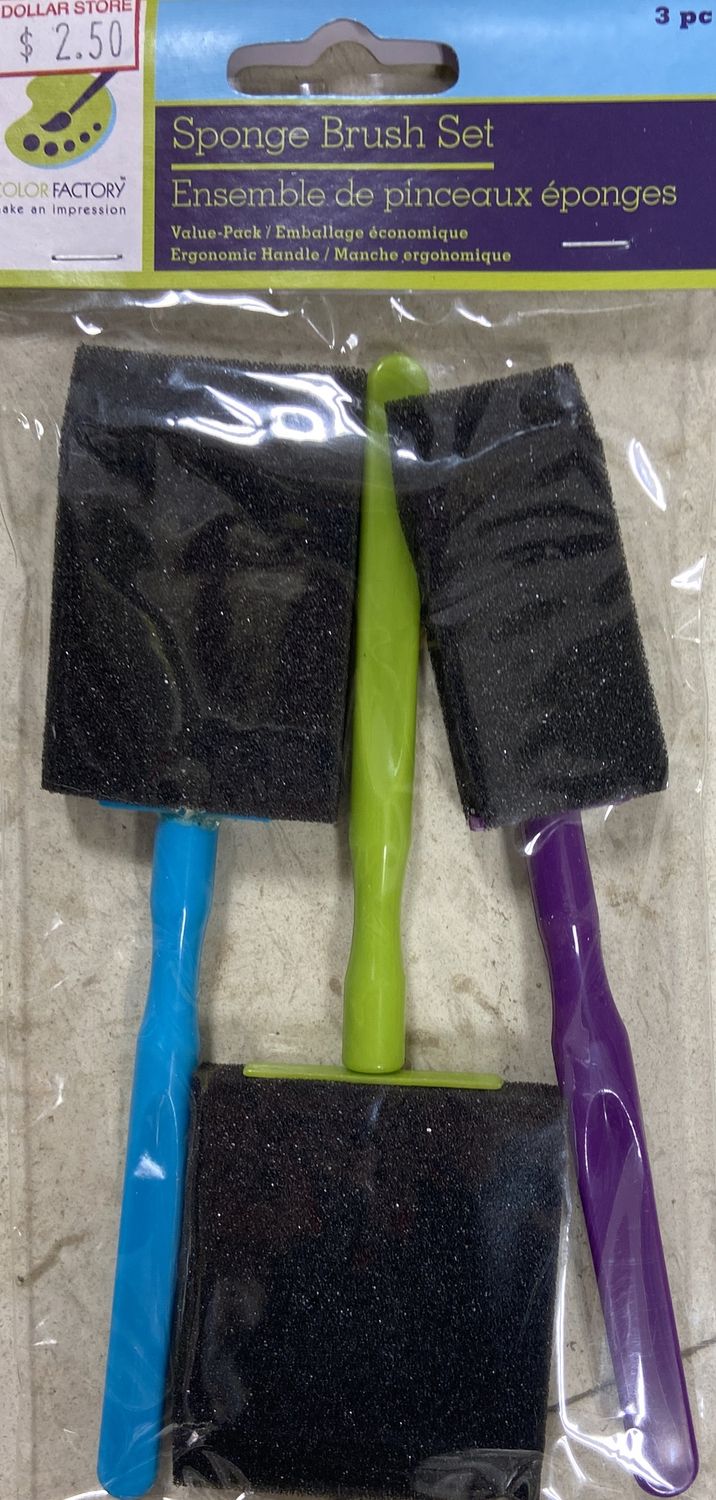 MultiCraft: 3pc Value Pack Sponge Brush Set