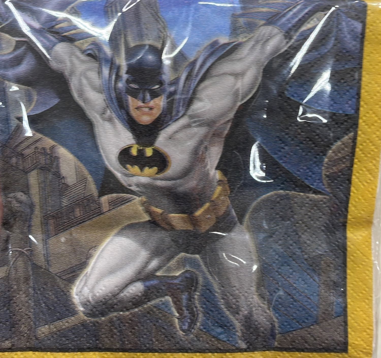 Unique: 16pk Small Batman Themed Napkins