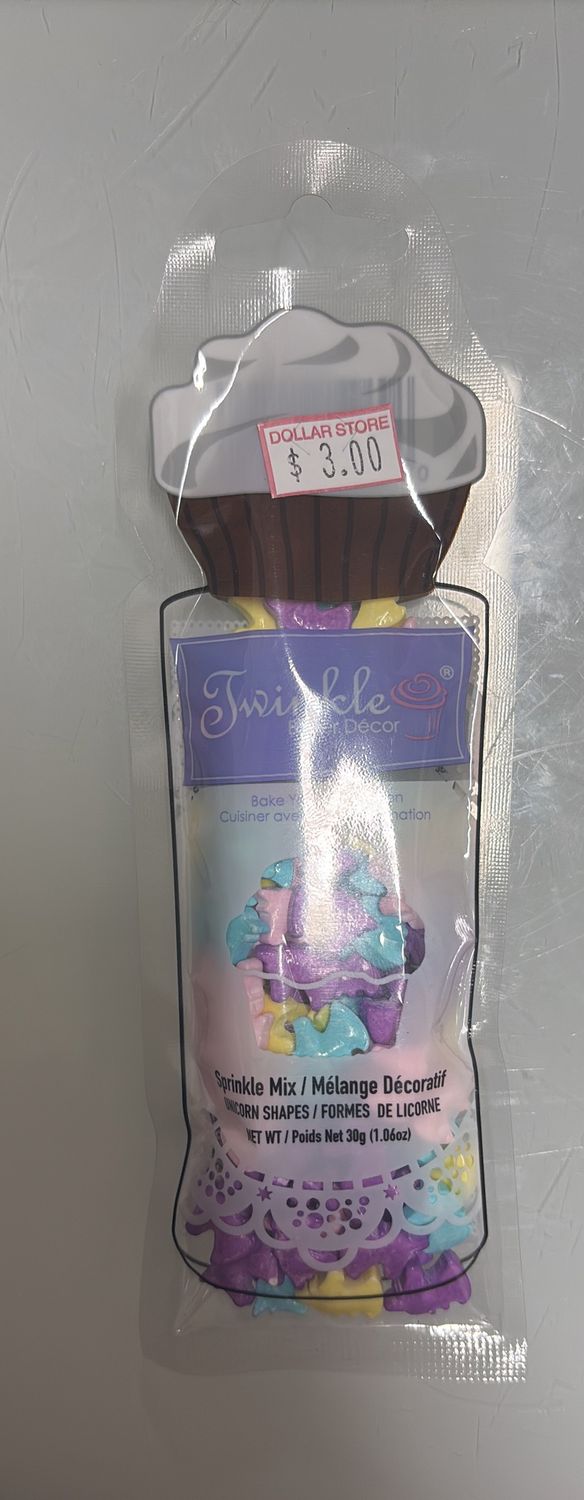 Sprinkle mix unicorn shapes