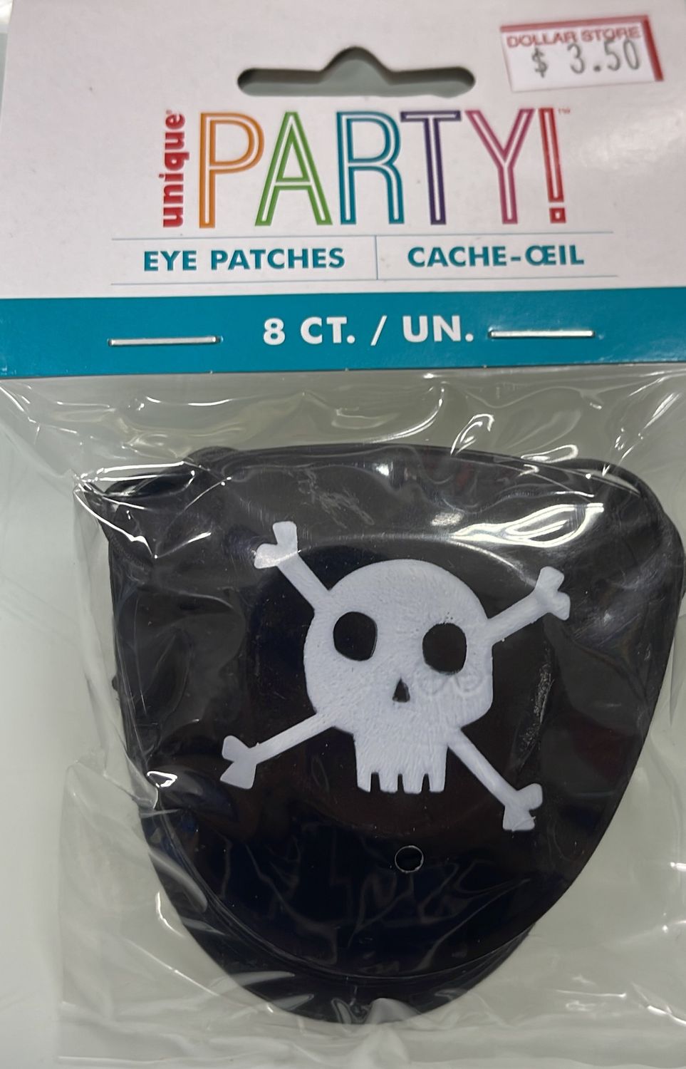 Unique: 8pk Pirate Eye Patches - Party Favors