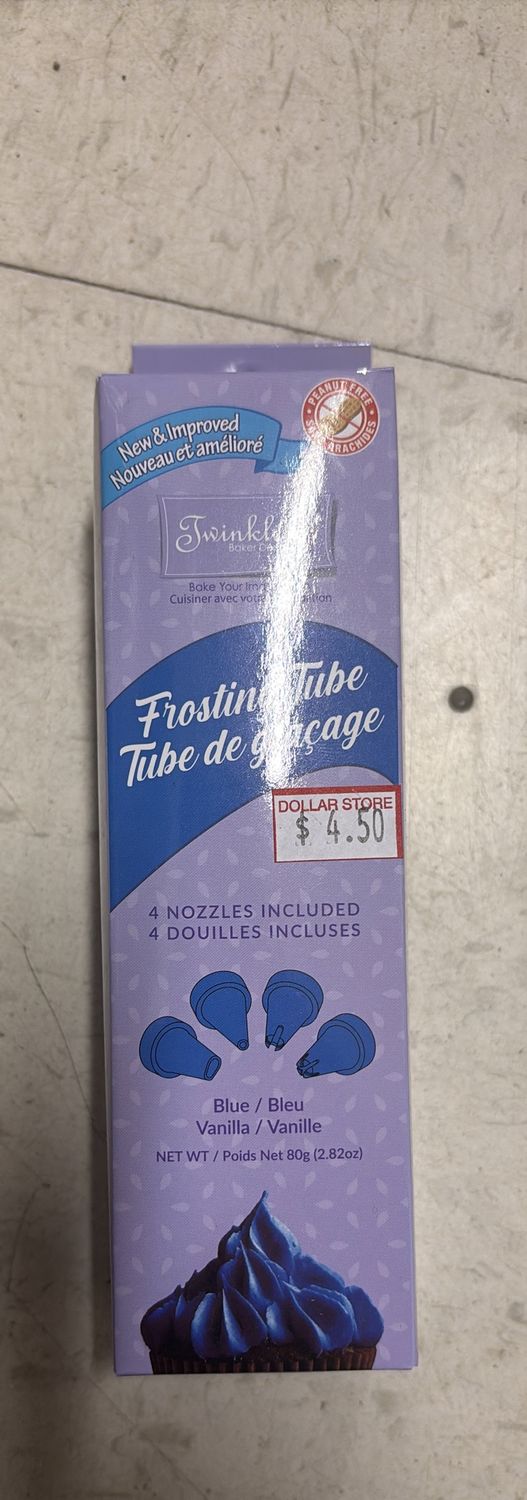 Frosting tube blue